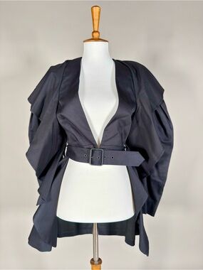 BCBGMaxAzria Black Label Satin Jacket